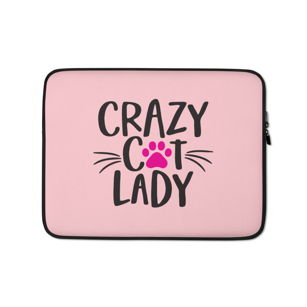 13 in Crazy Cat Lady (Cat Lover) Funny Laptop Sleeve by Design Express