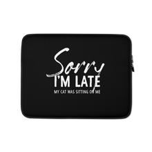 13 in Sorry I'm Late (Funny Cat Lover) Laptop Sleeve by Design Express