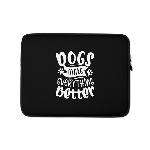 13 in Dogs Make Everything Better (Dog lover) Funny Laptop Sleeve by Design Express