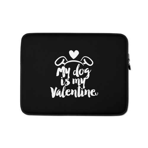 13 in My Dog is My Valentine (Dog lover) Funny Laptop Sleeve by Design Express