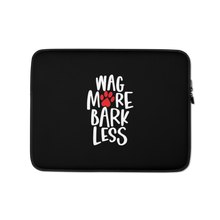 13 in Wag More Bark Less (Dog lover) Funny Laptop Sleeve by Design Express