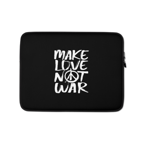 13 in Make Love Not War (Funny) Laptop Sleeve by Design Express