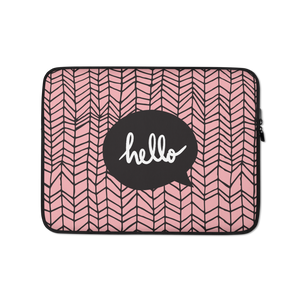 13 in Hello Laptop Sleeve by Design Express