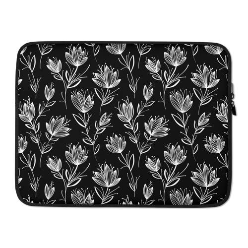 15″ Leaf Line Pattern Laptop Sleeve by Design Express