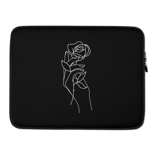 15″ Rose in Hand Laptop Sleeve by Design Express