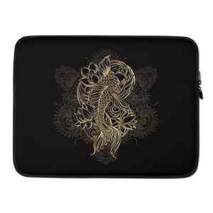 15″ Gold Koi Fish Laptop Sleeve by Design Express