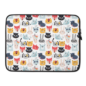 15″ Funny Animal Pattern Laptop Sleeve by Design Express