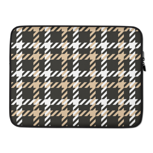 15″ Houndstooth Large Pattern Laptop Sleeve by Design Express