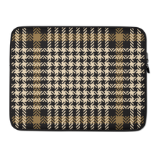 15″ Herringbone Glen Plaid Pattern Laptop Sleeve by Design Express