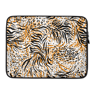 15″ Tiger Seamless Pattern Laptop Sleeve by Design Express