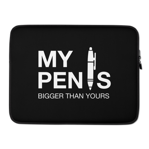 15″ My pen is bigger than yours (Funny) Laptop Sleeve by Design Express