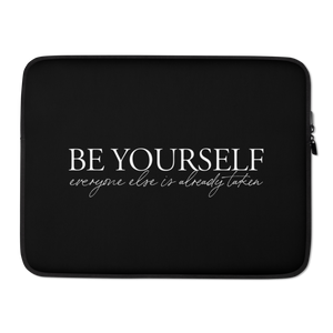 15″ Be Yourself Quotes Laptop Sleeve by Design Express