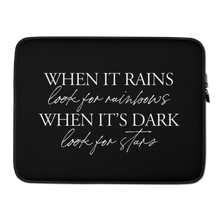 15″ When it rains, look for rainbows (Quotes) Laptop Sleeve by Design Express