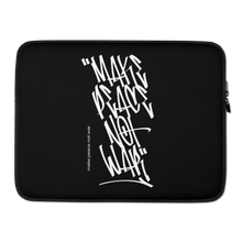 15″ Make Peace Not War Vertical Graffiti (motivation) Laptop Sleeve by Design Express