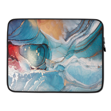 15″ Colorful Marble Liquid ink Art Full Print Laptop Sleeve by Design Express