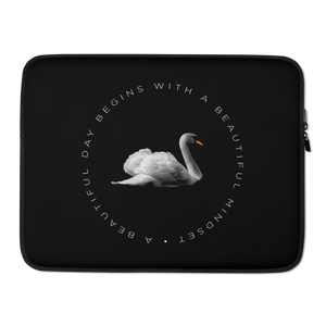 15″ a Beautiful day begins with a beautiful mindset Laptop Sleeve by Design Express