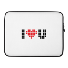 15″ I Heart U Pixel Laptop Sleeve by Design Express