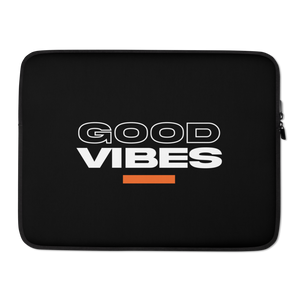 15″ Good Vibes Text Laptop Sleeve by Design Express