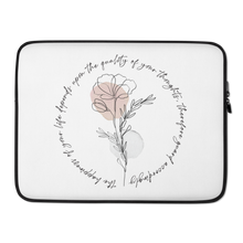 15″ the happiness of your life deppends upon the quality of your thoughts Laptop Sleeve by Design Express