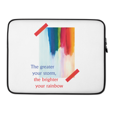 15″ Rainbow Laptop Sleeve White by Design Express