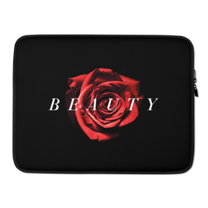 15″ Beauty Red Rose Laptop Sleeve by Design Express