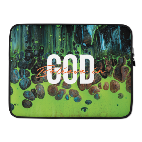 15″ Believe in God Laptop Sleeve by Design Express