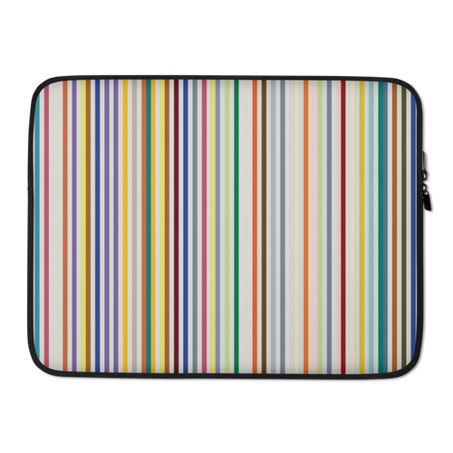 15″ Colorfull Stripes Laptop Sleeve by Design Express