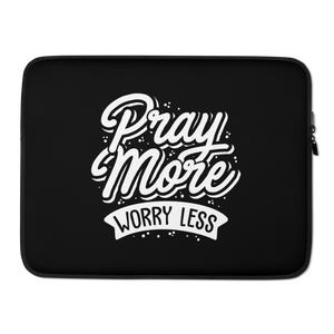 15″ Pray More Worry Less Laptop Sleeve by Design Express