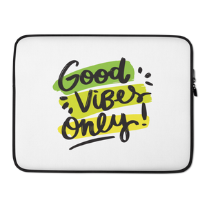 15″ Good Vibes Only Laptop Sleeve by Design Express