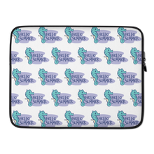 15″ Seahorse Hello Summer Laptop Sleeve by Design Express