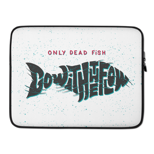 15″ Only Dead Fish Go with the Flow Laptop Sleeve by Design Express
