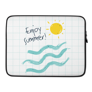 15″ Enjoy Sun Summer Laptop Sleeve by Design Express