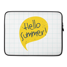 15″ Hello Summer Yellow Laptop Sleeve by Design Express