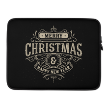 15″ Merry Christmas & Happy New Year Laptop Sleeve by Design Express