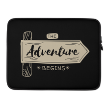 15″ the Adventure Begin Laptop Sleeve by Design Express