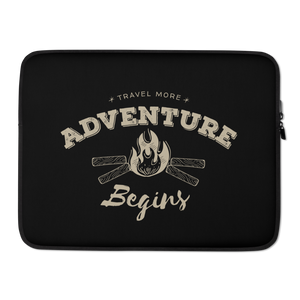15″ Travel More Adventure Begins Laptop Sleeve by Design Express
