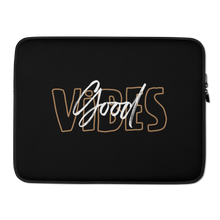 15″ Good Vibes Typo Laptop Sleeve by Design Express