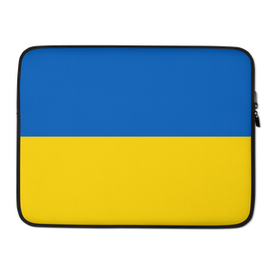 15″ Ukraine Flag (Support Ukraine) Laptop Sleeve by Design Express