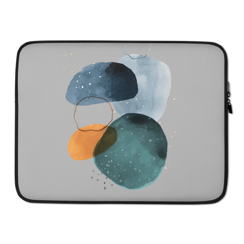 15 in Peace Abstract Art Laptop Sleeve by Design Express