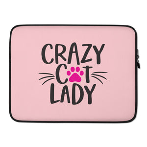 15 in Crazy Cat Lady (Cat Lover) Funny Laptop Sleeve by Design Express