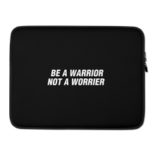 15 in Be a Warrior, Not a Worrier Funny Laptop Sleeve by Design Express