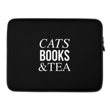 15 in Cats Books Tea (Funny) Laptop Sleeve by Design Express