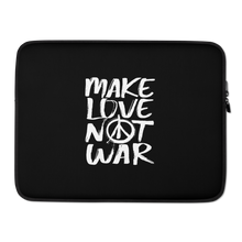 15 in Make Love Not War (Funny) Laptop Sleeve by Design Express