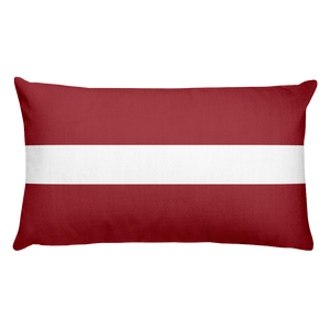Default Title Latvia Flag Allover Print Rectangular Pillow Home by Design Express