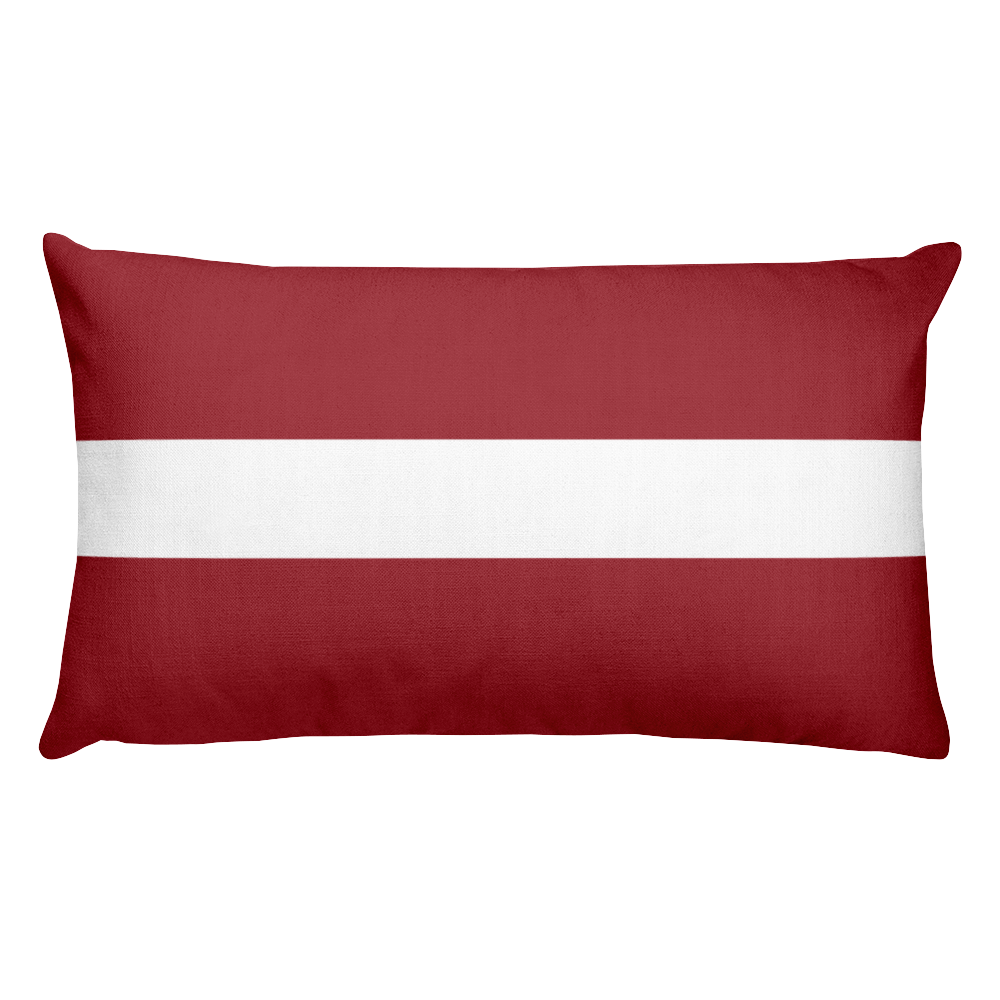 Default Title Latvia Flag Allover Print Rectangular Pillow Home by Design Express