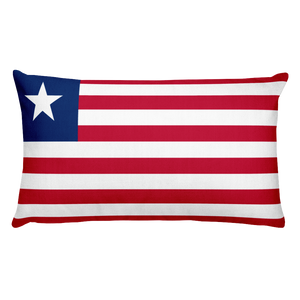 Default Title Liberia Flag Allover Print Rectangular Pillow Home by Design Express