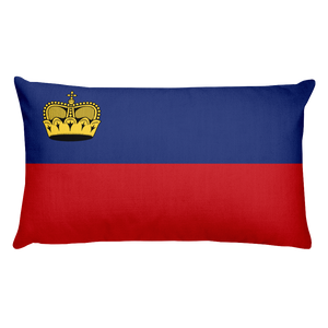 Default Title Liechtenstein Flag Allover Print Rectangular Pillow Home by Design Express
