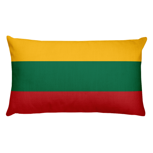 Default Title Lithuania Flag Allover Print Rectangular Pillow Home by Design Express