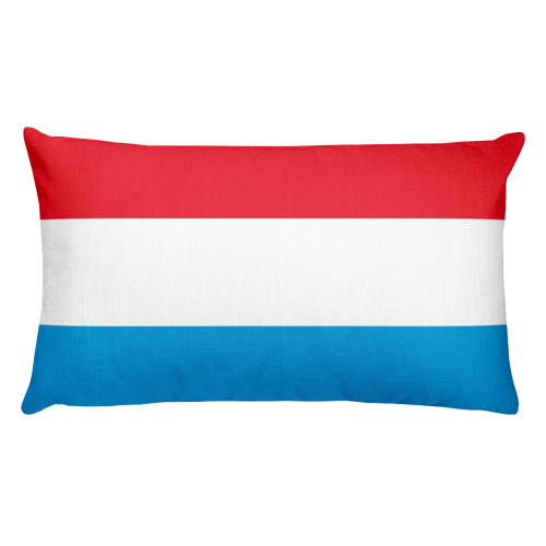 Default Title Luxembourg Flag Allover Print Rectangular Pillow Home by Design Express