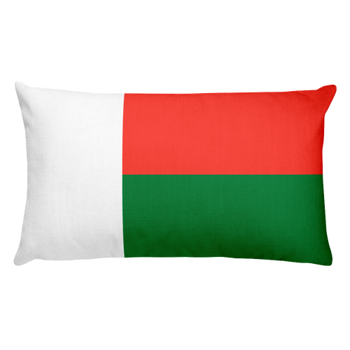 Default Title Madagascar Flag Allover Print Rectangular Pillow Home by Design Express